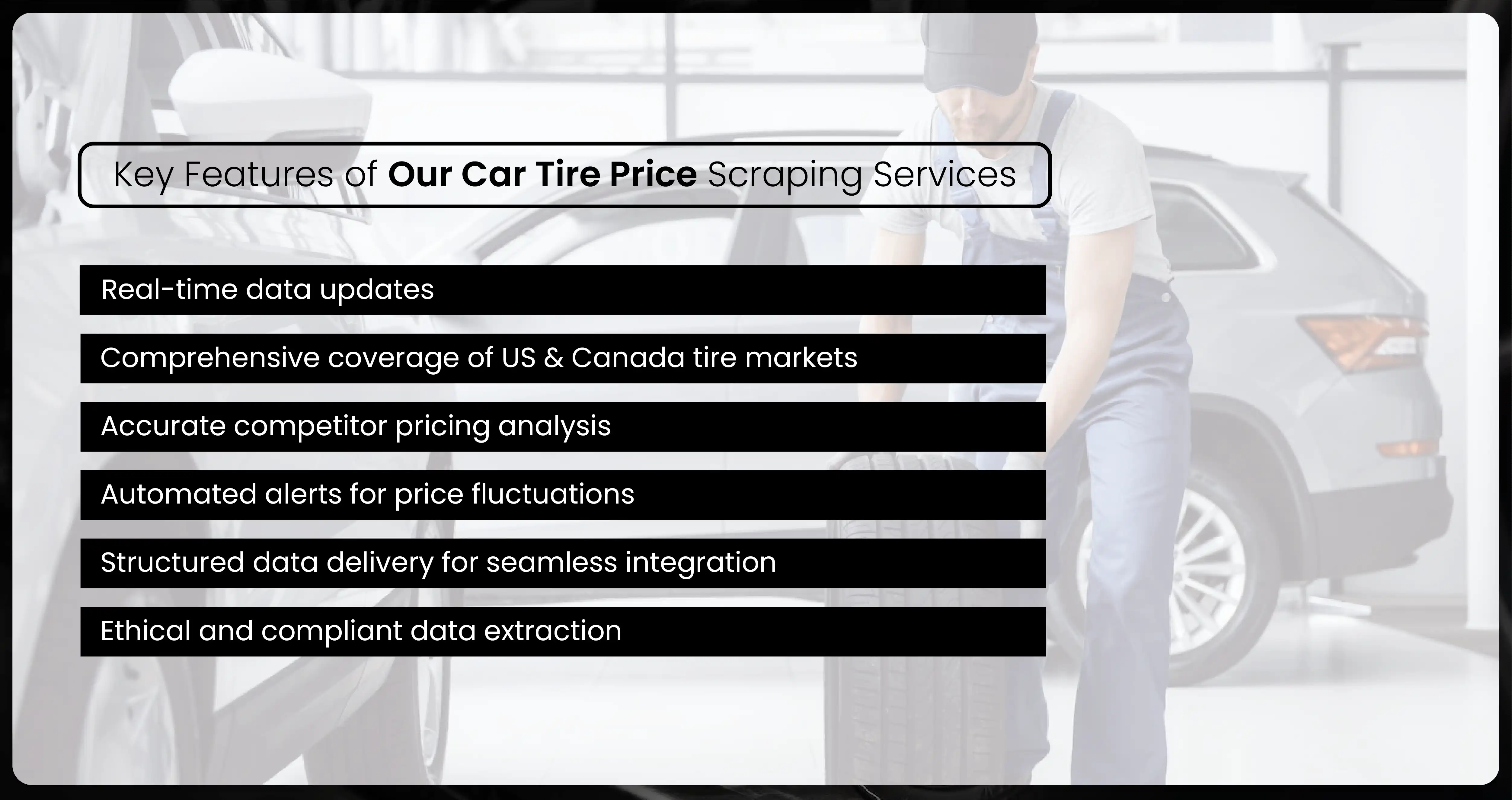Key Features of Our Car Tire Price Scraping Services